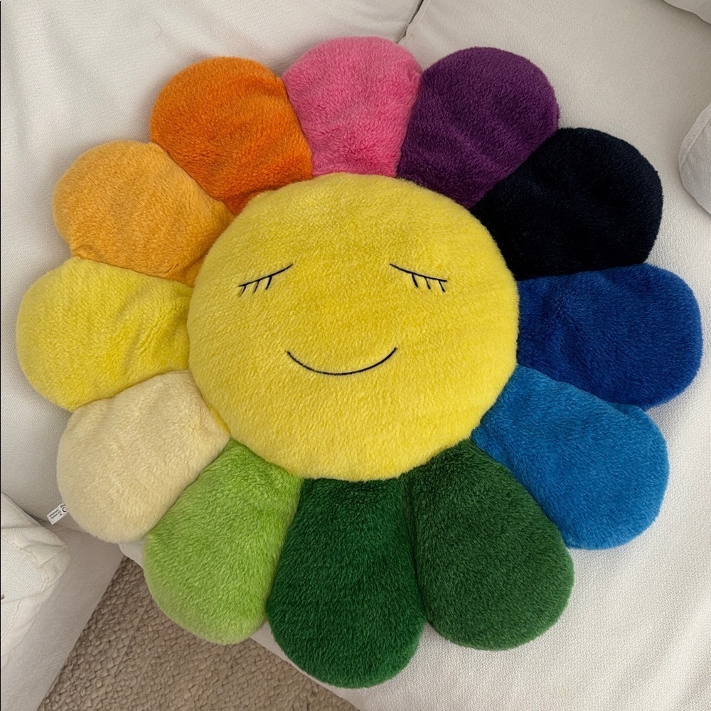 Authentic Murakami Sunflower Pillow - Picture 2 of 7